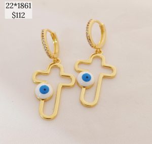 ARETE CRIZ ALAMBRE CONTORNO OJO