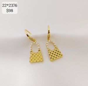 ARETE BOLSITA CON ASA DE PERLAS
