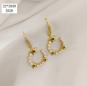 ARETE MEDIO CIRCULO PERLAS Y ESTRELLAS