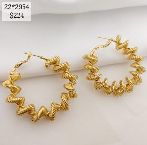 ARRACADA ANCHA TIPO GUSANO