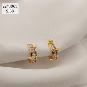 HUGGIE MARIPOZA Y CZ BAGUETTE