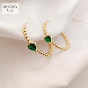 ARRACADA BOLITAS ZIRCONIA DE COLOR