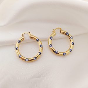 ARRACADA TUBULAR CON OJITOS