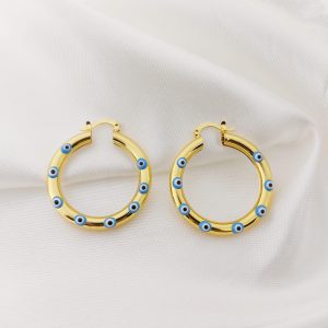 ARRACADA TUBULAR CON OJITOS