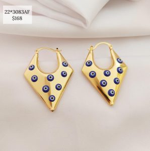 ARRACADA ROMBO CON OJITOS