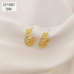 ARRACADA TIPO CADENA Y LINEA ZIRCONIA