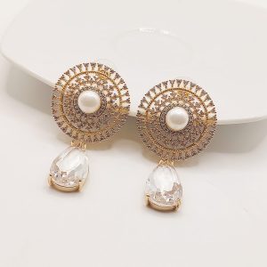 ARETE FIESTERO CIRCULO CON PERLA AL CENTRO