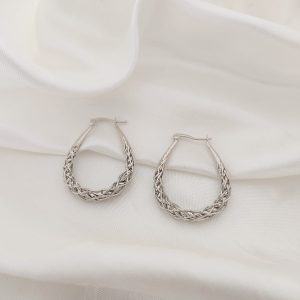 ARETE ARRACADA GOTA TEJIDA