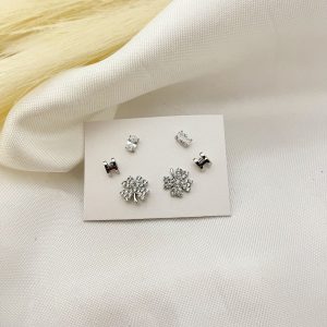 KIT BROQUEL TREBOL PAVE /H/CIRCONIA