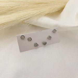 SET CIRCULO CUADRADO CORAZON PLANO PAVE