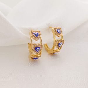 2 HUGGIE RIEL CORAZON OJO CIRC  MC Y TURQUEZA