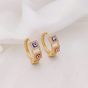 HUGGIES RIEL CUADRO DE CIRCONIAS CENTRO OJO COLOR