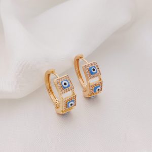 HUGGIES RIEL CUADRO DE CIRCONIAS CENTRO OJO COLOR