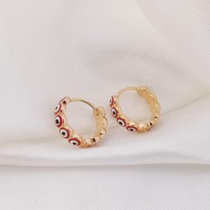 ARRACADA HUGGIE OJITOS REDONDO