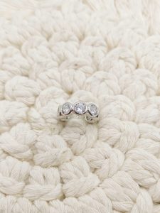 EAR CUFF CZ REDONDAS BISEL