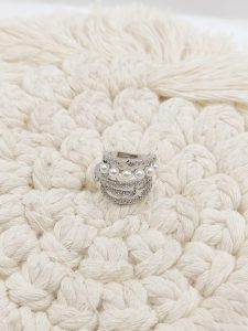 EAR CUFF 4 LINEAS CZ CON PERLAS