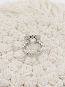 EAR CUFF DOBLE CADENA OVALO UNION CZ