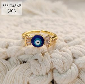 ANILLO OJO CON CZ CORONA