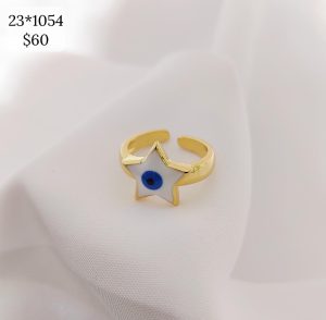 ANILLO ESTRELLA BLANCA CON OJO