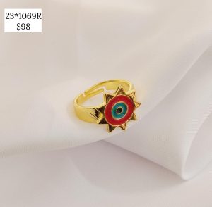 ANILLO OVALO CON MANO FATIMA CZ