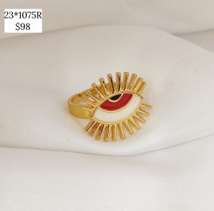 ANILLO OJO MEDIA PUPILA COLOR PESTA?AS ESTRELLAS