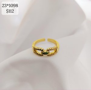 ANILLO MITAD CIRC COLOR LENGUA VERDE MITAD LENGUA BLANCA