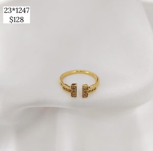 ANILLO T DOBLE CON ZIRCONIAS