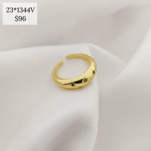 ANILLO GRUESO ESTRELLAS MARCADAS