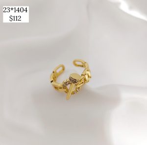 ANILLO CIRCULO CON CLAVO CRUZADO