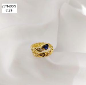 ANILLO AJUSTABLE CORAZONES Y CZ