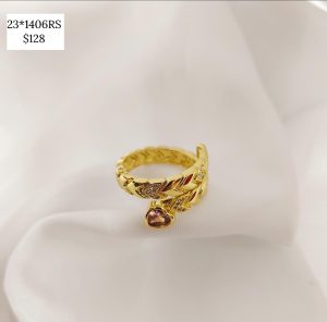 ANILLO AJUSTABLE CORAZONES Y CZ