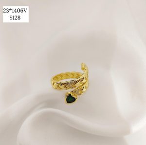 ANILLO AJUSTABLE CORAZONES Y CZ