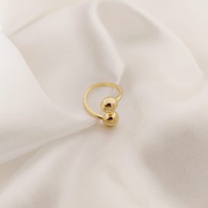ANILLO AJUSTABLE 2 ESFERAS