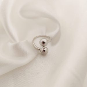 ANILLO AJUSTABLE 2 ESFERAS