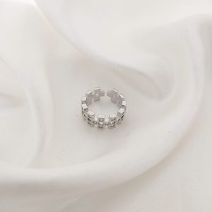 ANILLO AJEDREZ CON CIRCONIAS