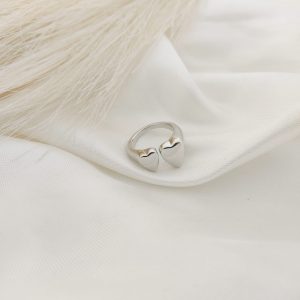 ANILO ABIERTO CON CORAZONES FRENTE EN PUNTAS