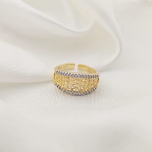 ANILLO RED CONCAVO BORDE PAVE