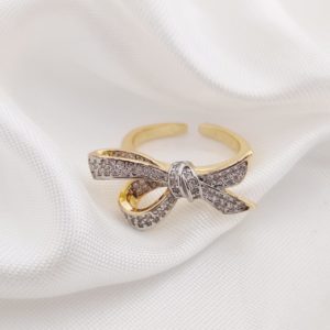 ANILLO MO?O PAVE DOBLE NUDO