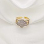 ANILLO CUADRO PAVE CONTORNO TORSALES