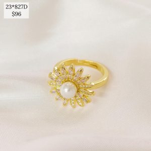 ANILLO PERLA GIRASOL