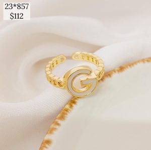 Anillo G de madre perla