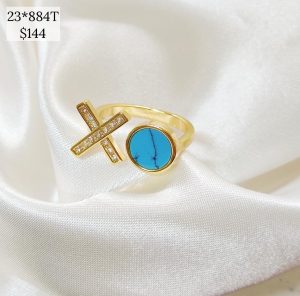 ANILLO CIRCULO COLOR Y X CZ