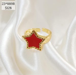 ANILLO ESTRELLA COLORES CONTORNO CUERDA