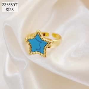 ANILLO ESTRELLA COLORES CONTORNO CUERDA