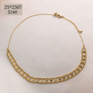 Choker cuadros entre dos cadenitas