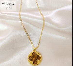 COLLAR DISCO CON FLOR DE COLOR