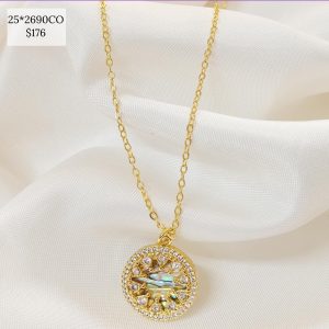 COLLAR DISCO CON ESTRELLA BARROCA FONDO COLOR