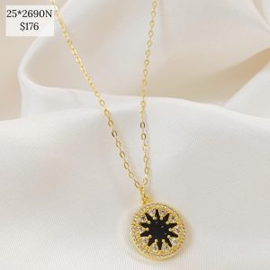 COLLAR DISCO CON ESTRELLA BARROCA FONDO COLOR