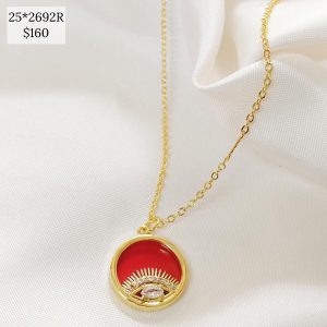 COLLAR CIRCULO PARTE BAJA OJO PESTA?AS FONDO COLOR