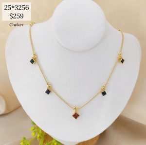 Collar rombos de colores